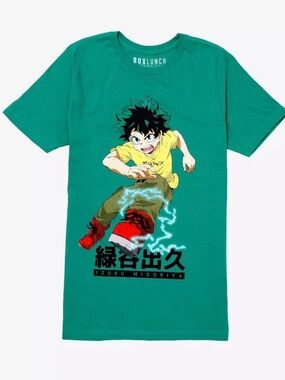 BoxLunch My Hero Academia Deku Kanji T-Shirt - BoxLunch Exclusive Size Large